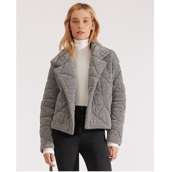 VERONICA BEARD Marshal Metallic Quilted Coat - Picture 6 of 17